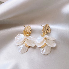 handmade petal earrings – forest style fairy temperament sweet design