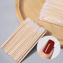nail cotton swab sticks – 100pcs wood bud tip polish remover tool