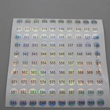 nail polish number stickers – laser round waterproof digital labels 1 to 1000
