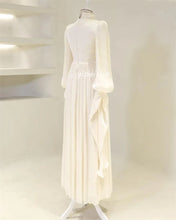 Customized pleated A-line dress side view