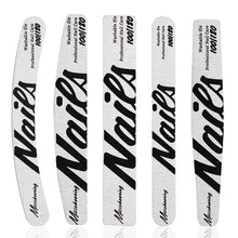Professional nail file set 100/180 grit emery board for manicure