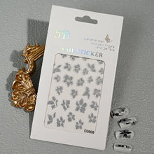 floral nail art stickers – spring summer DIY manicure design