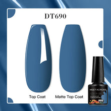 MEET ACROSS 8 Colors Mirror Gel Nail Polish Long-lasting Quick-drying Metallic Gold Silver Red Semi Permanent Varnish Nail Art