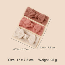 Baby Bow Headband Solid Color Wide Hairbands Soft Elastic Hair Bands Boy Girl Newborn Headwear Bowknot Kids Hair Accessories