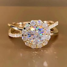 925 Sterling Silver Wedding Rings for Women Luxury Cubic Zirconia Sparkling Engagement Rings Lover Modern Fashion Jewelry