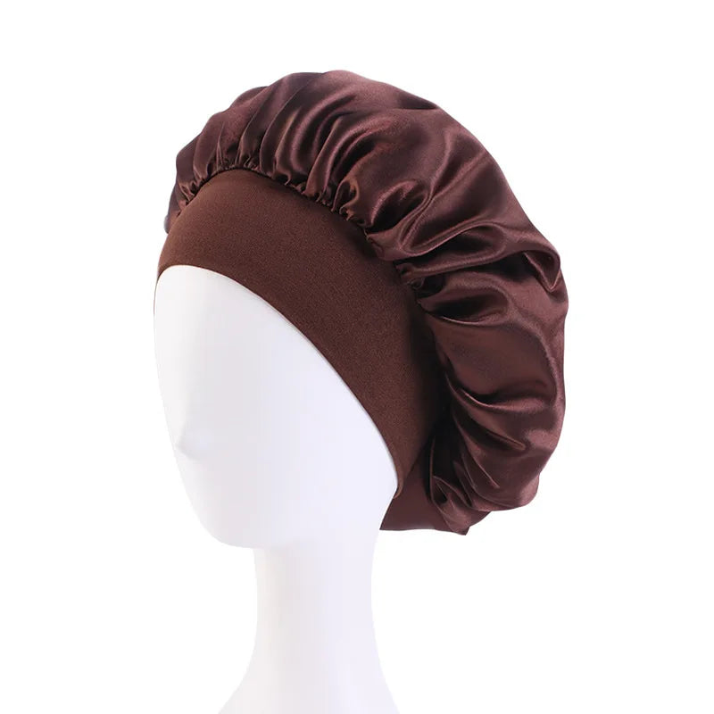 Satin Wide Brim Nightcap