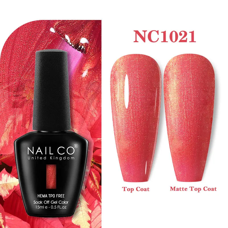 NAILCO 15ml HEMA-free TPO-free Topcoat Basecoat Artistic Design Gel Nail Polish Top Base Coat UV LED Soak Off Gel Nail Polish