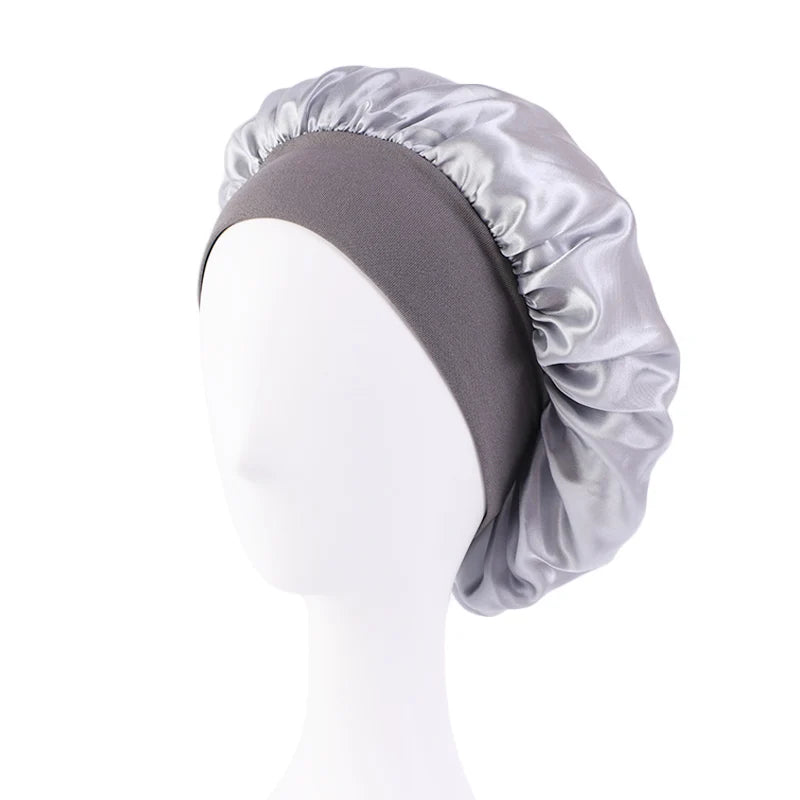 Satin Wide Brim Nightcap