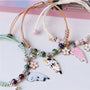 Cartoon Enamel Animal Cat Flower Bracelet