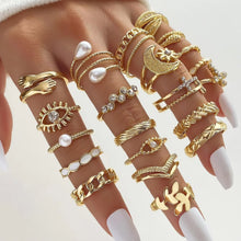 Vintage ring set 66 piece elegant mixed style collection for women.