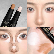 double-ended highlight contour stick – face sculpting result
