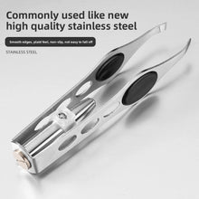 Steel Button Cell Smart Design Eyebrow Hair Remove Tweezer