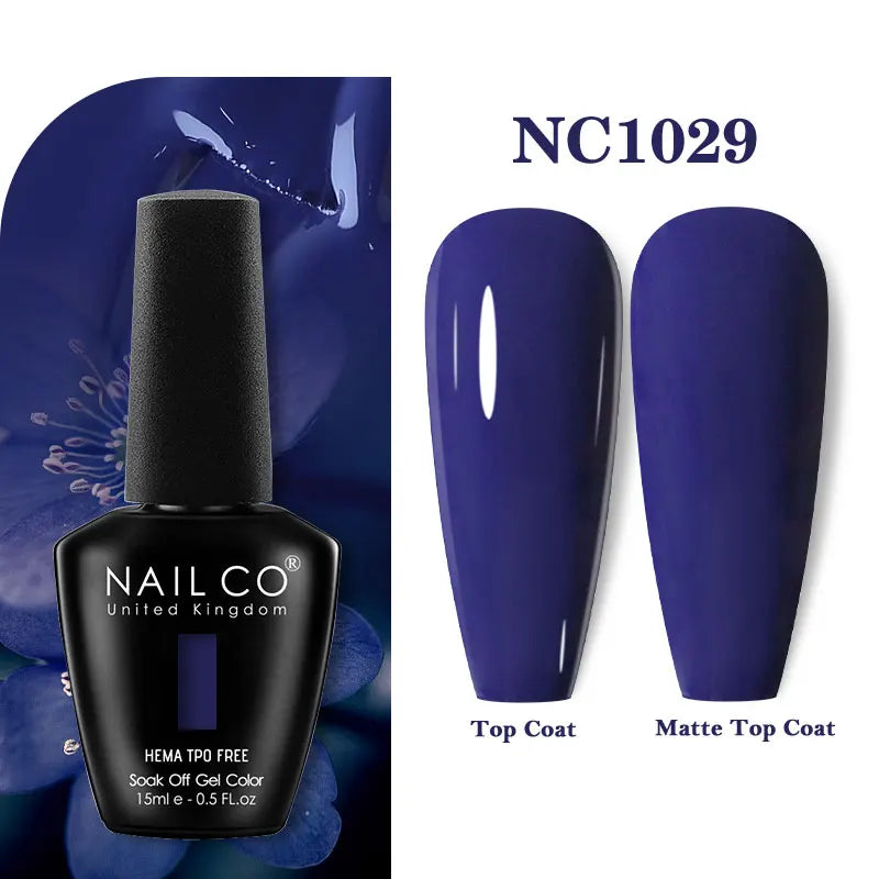 NAILCO 15ml HEMA-free TPO-free Topcoat Basecoat Artistic Design Gel Nail Polish Top Base Coat UV LED Soak Off Gel Nail Polish