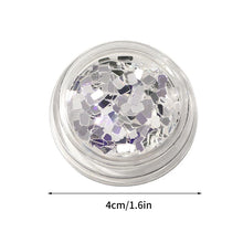 nail glitter decoration – silver square minimalist luxury nail art