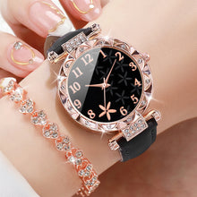 Rhinestone Heart Watch & Bracelet