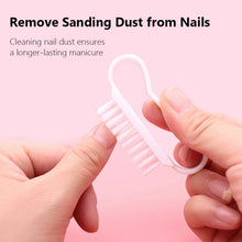 nail cleaning brush – 5pcs soft plastic nail art manicure tool set