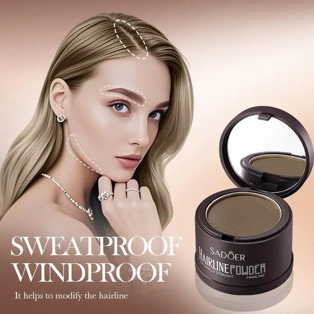 Adds Volume Hairline Powder, Root Touch Up & Loss Cover Up, Instant Gray Cover Up Powder Long-Lasting Coverage For Thinning Hair