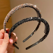 rhinestone headbands for kids – toothed non-slip sparkling hair set