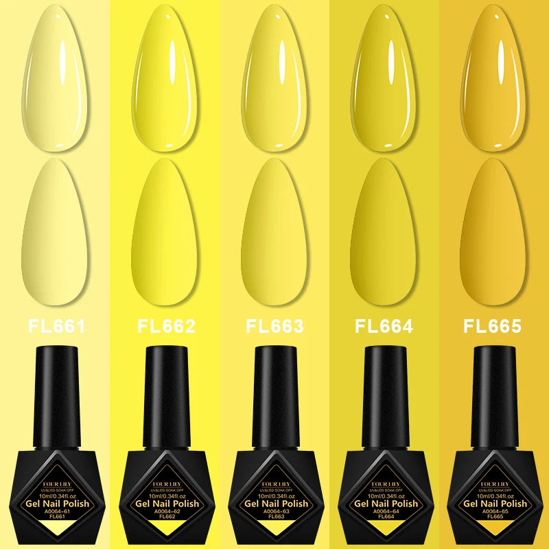 5pcs Gel Nail Polish Set HEMA Free Semi Permanent Soak Off UV Gel Varnish Nail Art Decoration For Winter Nail Supplies Manicure