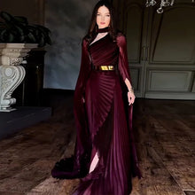 Batwing Sleeve Split Dresses