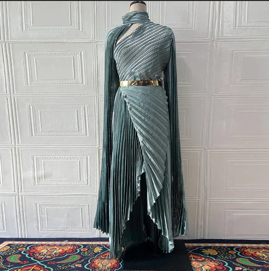 Evening Dresses /Temperament  Spring New Batwing Sleeve Shawl Split