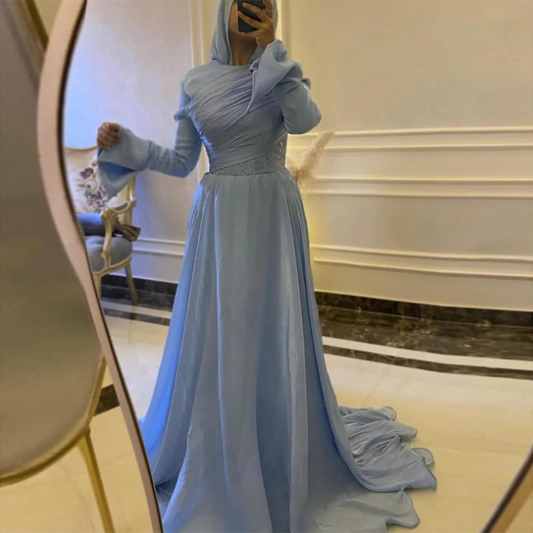 Customized mermaid prom dress front view