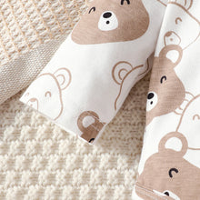Baby boy clothing set with little bear bodysuit and pants