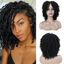 Afro curly braided wig for black women breathable cap construction detail.