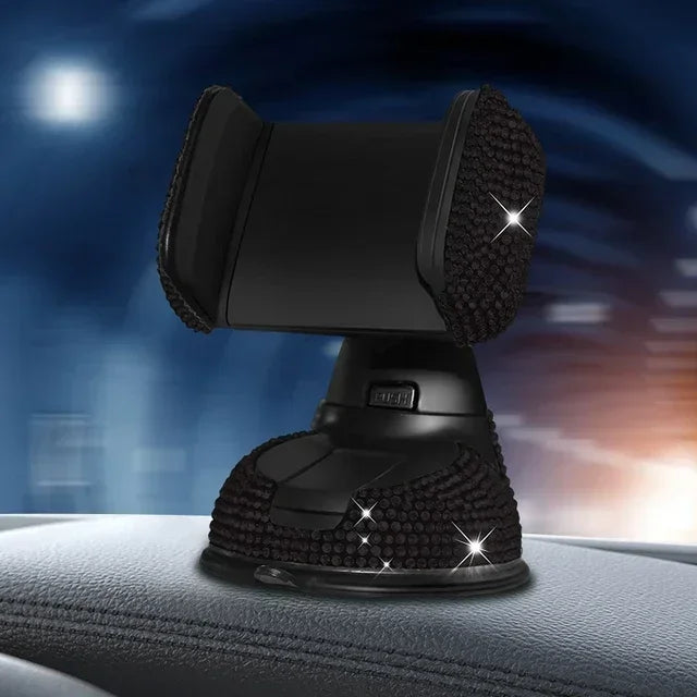 Crystal Rhinestones 360 Degree Car Phone Holder