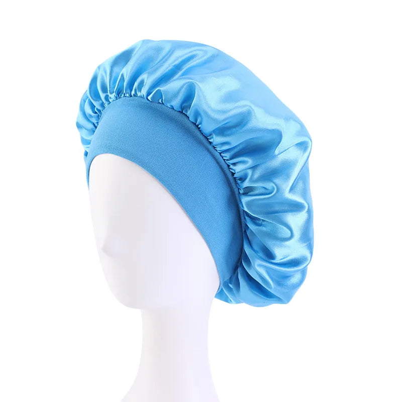 Satin Wide Brim Nightcap