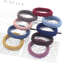elastic hair rope hair ring – 20 pcs jacquard pattern women's headband