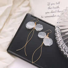 White Flower Earrings