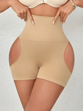 Women's High Waist Seamless Tight-Fitting Slimming Hollow Out Shapewear Shorts Tummy Control Butt Lifting Breathable Body Shaper