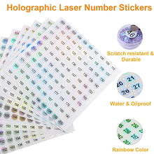 nail polish number stickers – laser round waterproof digital labels 1 to 1000