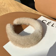 2026 Hot Sale Women Luxury winter 100% Real Mink Fur Headbands High Quality Real Fur Hair Band Lady Fashion Hair Hoop Furry Gift