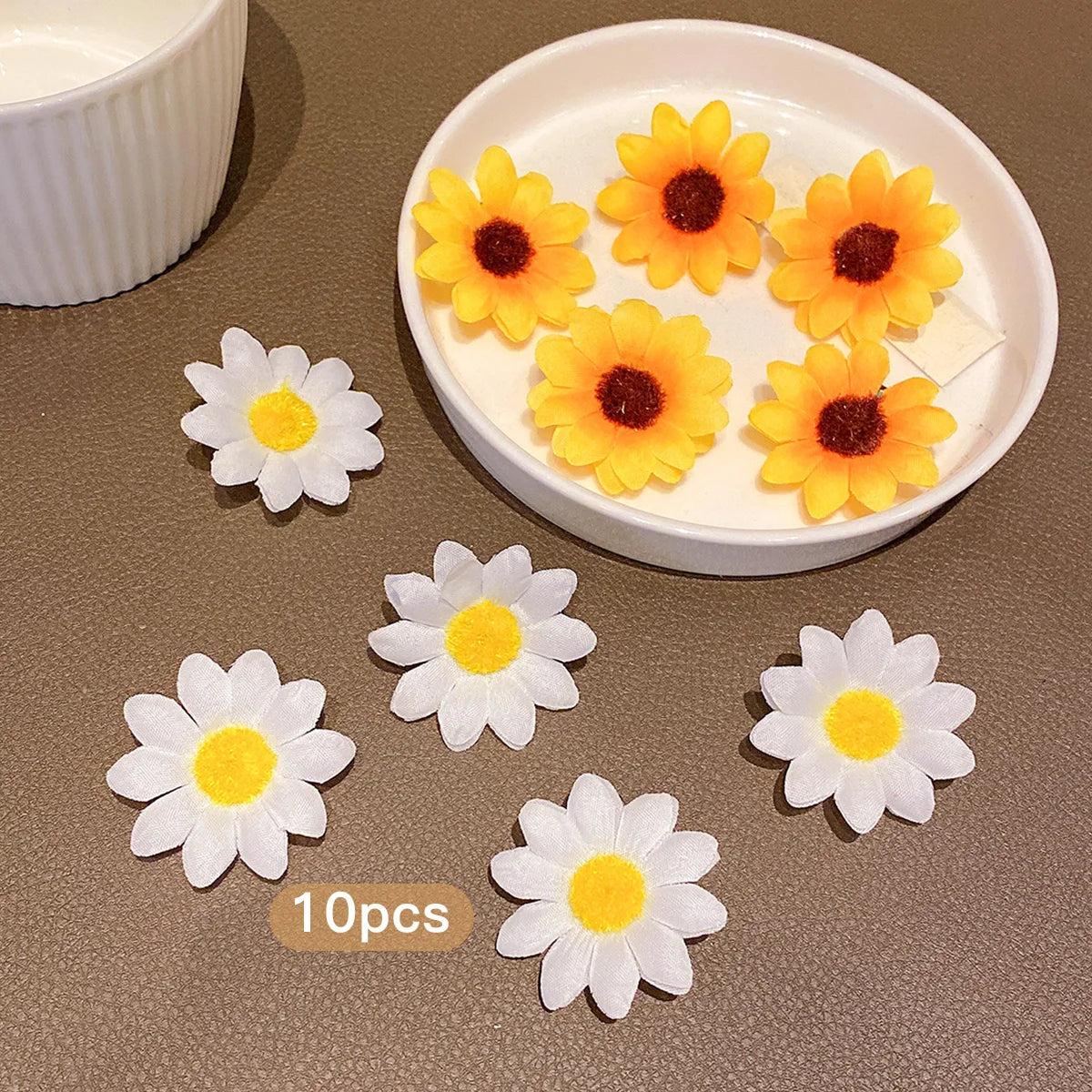 10 Sunflower Hair Clips