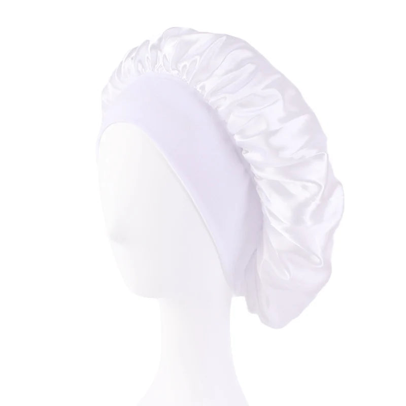 Satin Wide Brim Nightcap