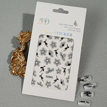 floral nail art stickers – spring summer DIY manicure design