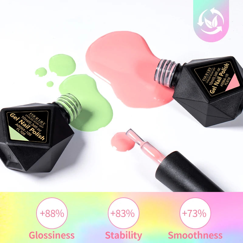 5pcs Gel Nail Polish Set HEMA Free Semi Permanent Soak Off UV Gel Varnish Nail Art Decoration For Winter Nail Supplies Manicure