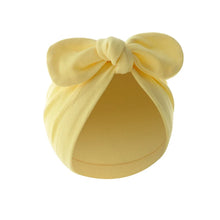 Children Rabbit Ear Turban Hat Baby Indian Knot Bows Hats Newborn Toddler Ball Tie Caps Kids Earmuffs Beanie Hair Accessories