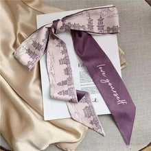 Fashion Floral Headband Oil Painting Ribbon Headscarves Chinese Style Hair Ribbon Scarf
