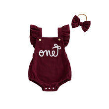 baby birthday romper