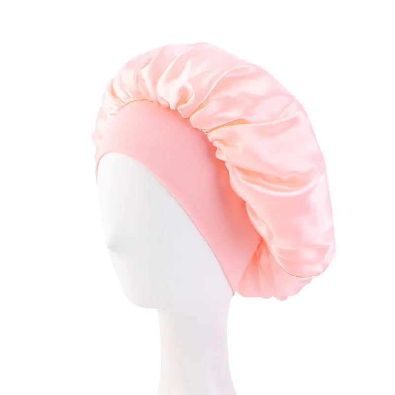 Satin Wide Brim Nightcap