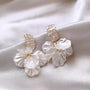 handmade petal earrings – forest style fairy temperament sweet design