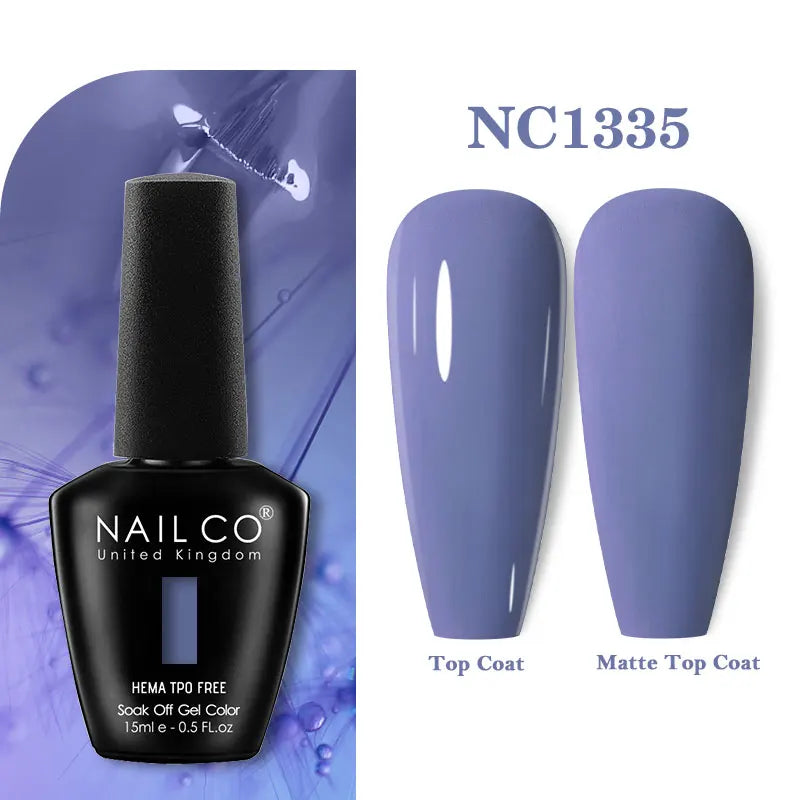 NAILCO 15ml HEMA-free TPO-free Topcoat Basecoat Artistic Design Gel Nail Polish Top Base Coat UV LED Soak Off Gel Nail Polish