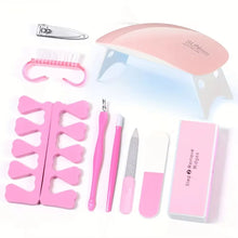Professional USB Electric Nail Drill Polish File Kit with UV LED Nail Lamp Gel Manicure Dryer Lamp Acrylic Starter Set