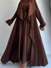 2 Piece Set Lace-up Ramadan Dress