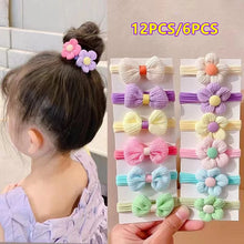 elastic hair bands for girls – flower style hair rings party set