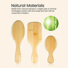 Hairbrush with Wooden' Handle.