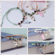 Cartoon Enamel Animal Cat Flower Bracelet